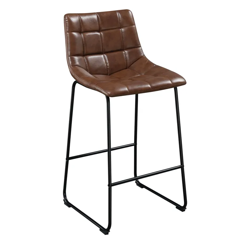 Seth ( QSD6099-5B) 30\" Distressed Cappuccino Bar Stool (2 Per Carton)