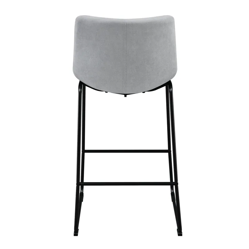 Seth ( QSD6099-5B) 30\" Linen Grey Bar Stool (2 Per Carton)