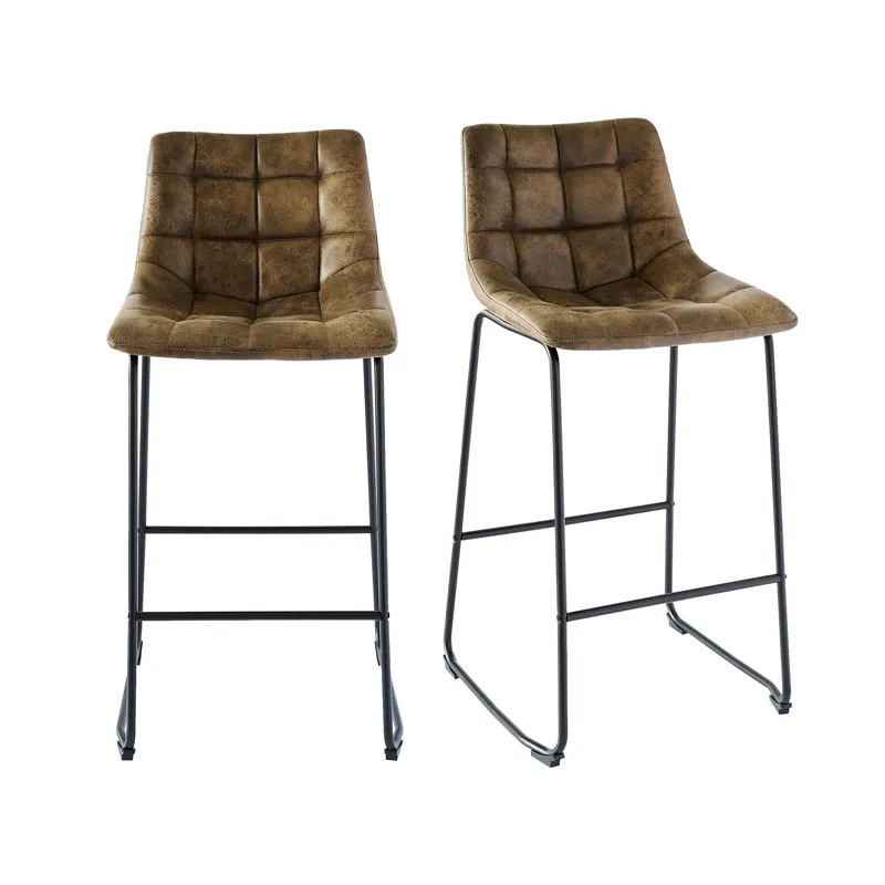 Seth ( QSD6099-5B) 30\" Brown Bar Stool (2 Per Carton)