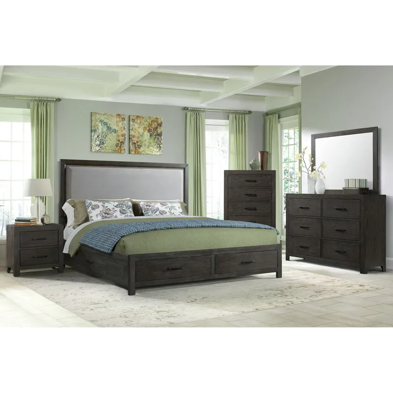 Shelby King 4-Drawer Platform Storage Bed