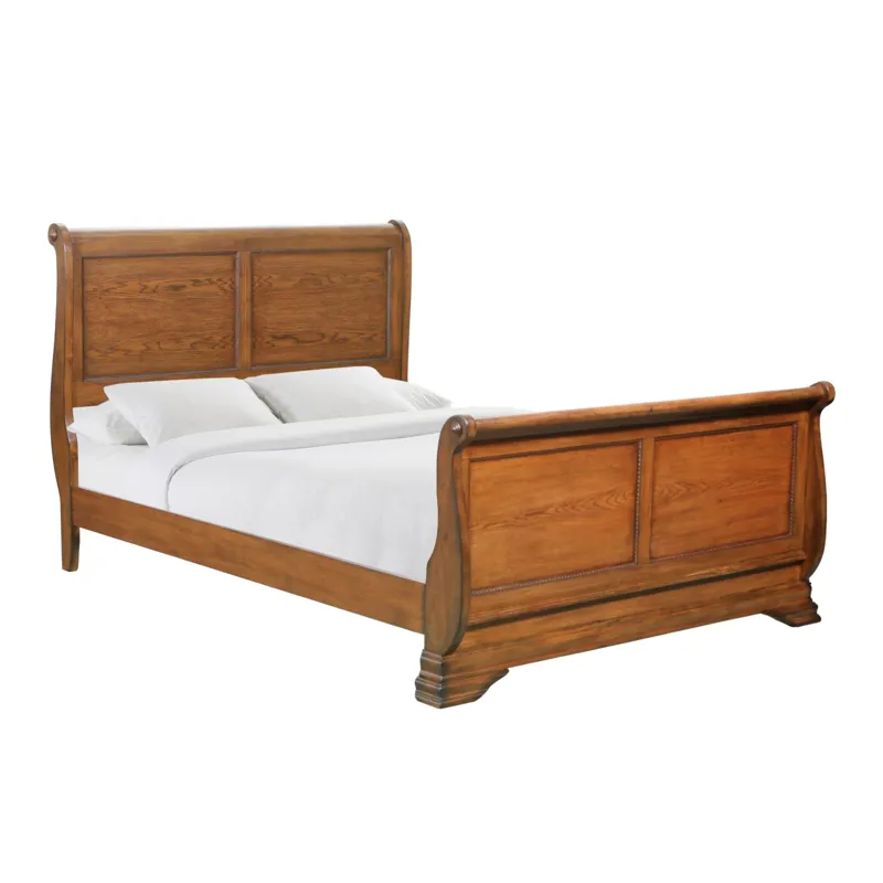 (B4850-54F) Shenandoah- Full Sleigh Bed- Classic Oak