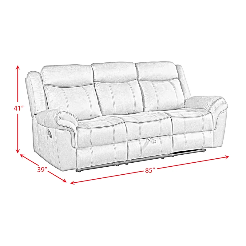 Sorrento Motion Sofa with Dropdown in T101 Brown