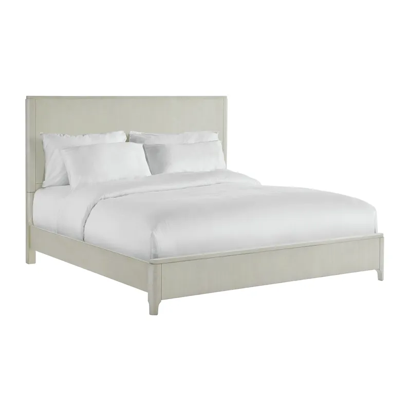 South Beach King Bed in Almond White