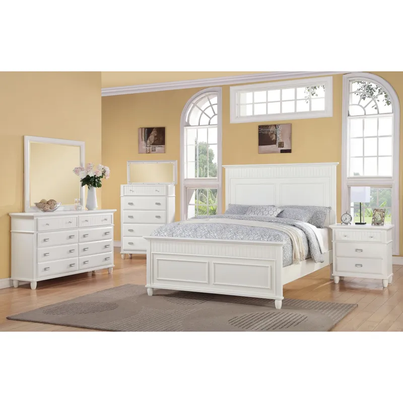 Spencer Queen Bed White