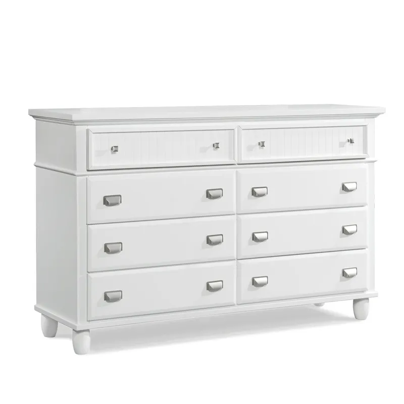 Spencer Dresser & Mirror White
