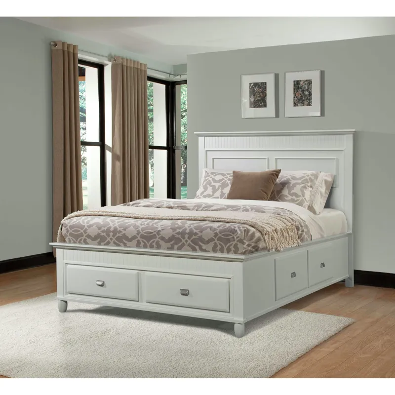 Spencer Full Storage Bed White