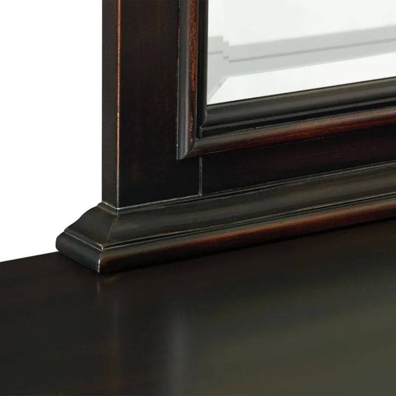 Slater Dresser & Mirror Set Black