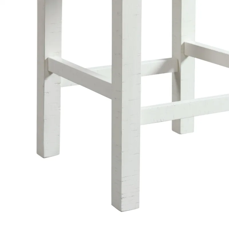 Stone Occasional Bar Table Single Pack in White (Table + Three Stools)