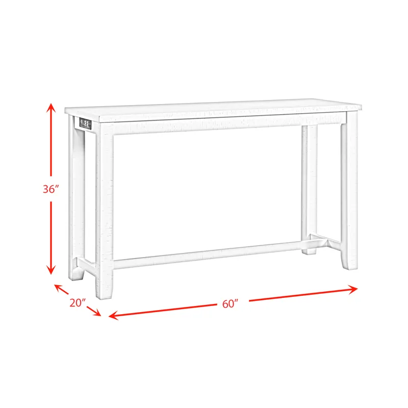 Stone Occasional Bar Table Single Pack in White (Table + Three Stools)