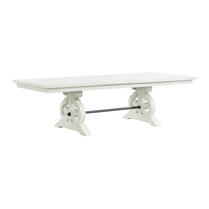 Stone Dining Table in White