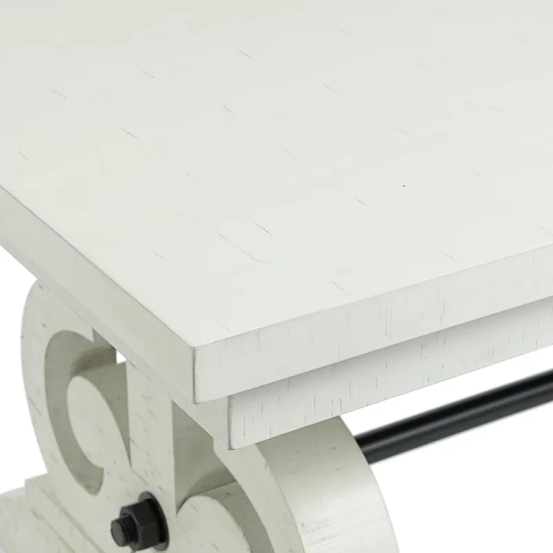 Stone Dining Table in White