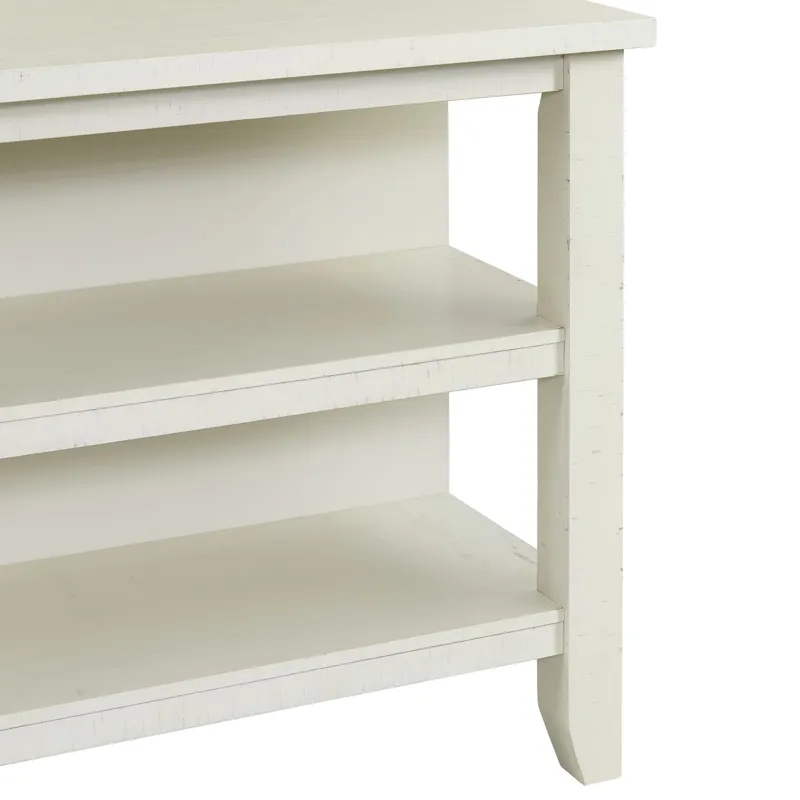 Stone  Kitchen Island  in White