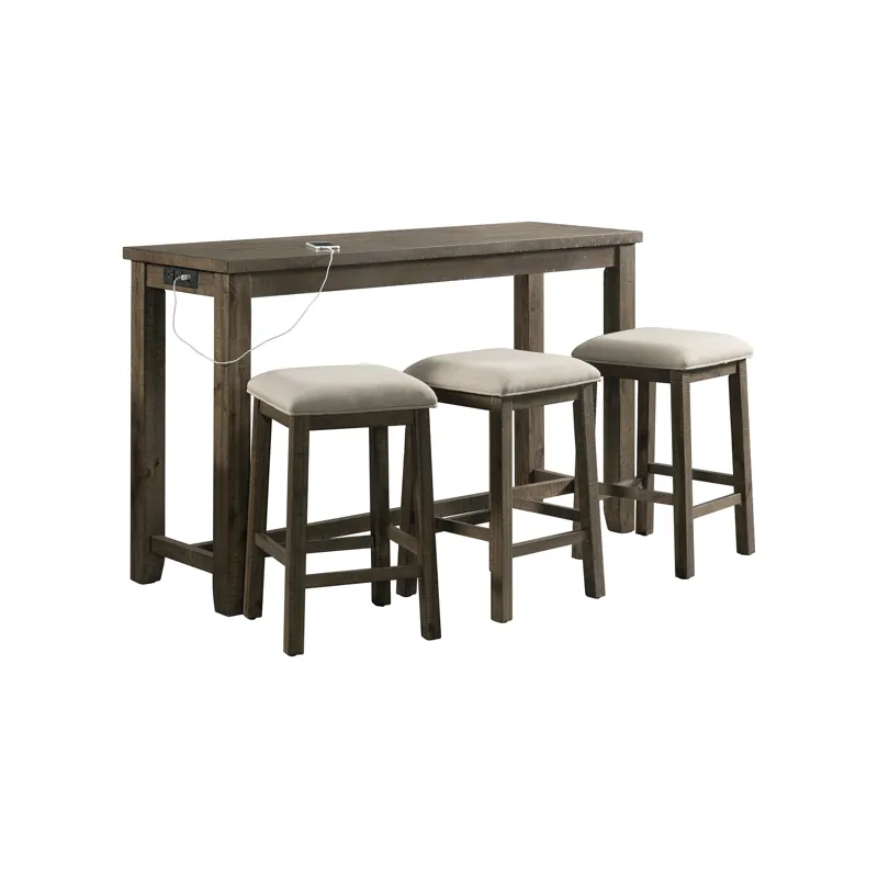 Stone Occasional Bar Table Pack Gray
