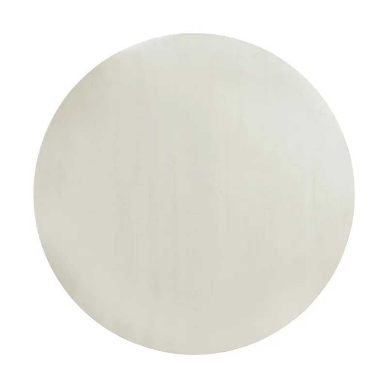 Stone Round Dining Table W/PU Base in White