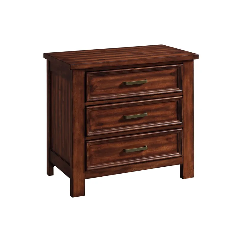 Sullivan 3-Drawer Nightstand in Rich Cherry