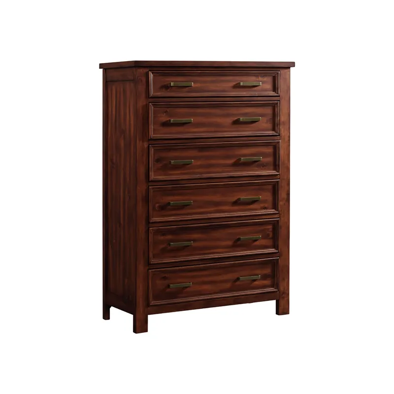 Sullivan 6-Drawer Chest in Rich Cherry