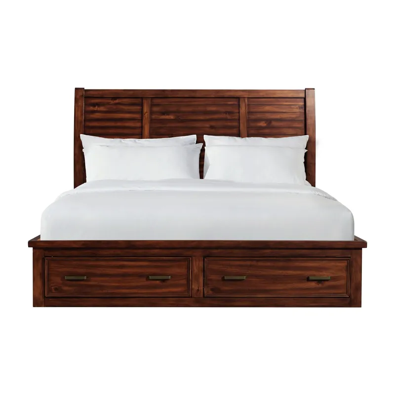 Sullivan King Storage Bed in Rich Cherry