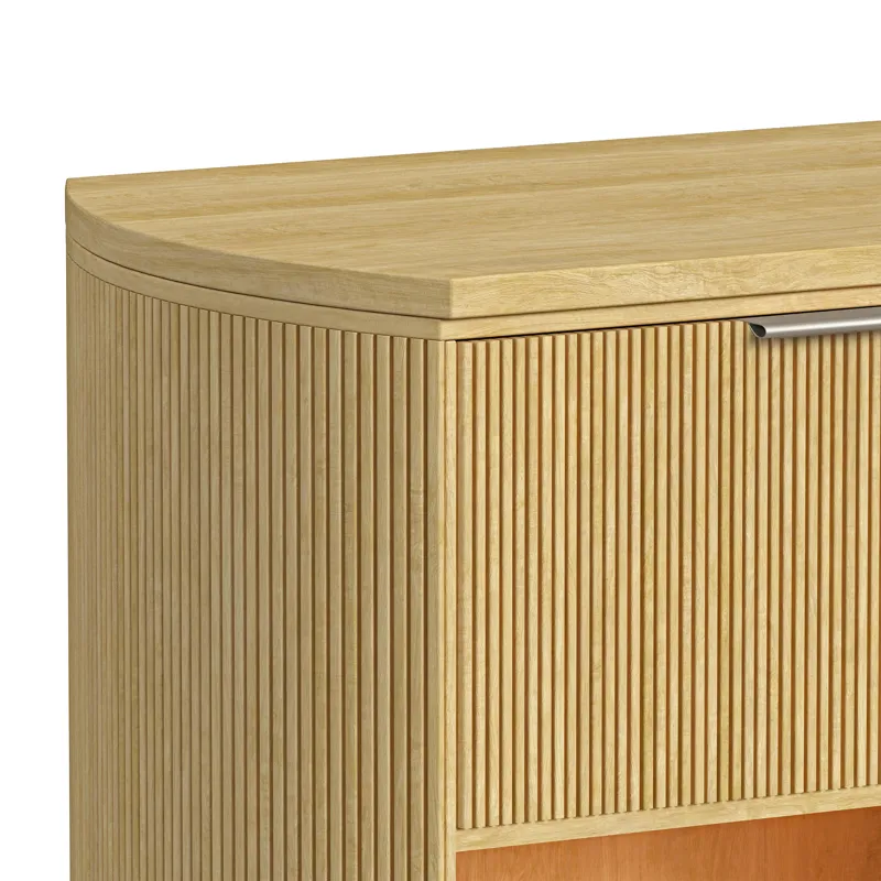 Sylvie 1-Drawer Nightstand with Touch Light in Natural LED
