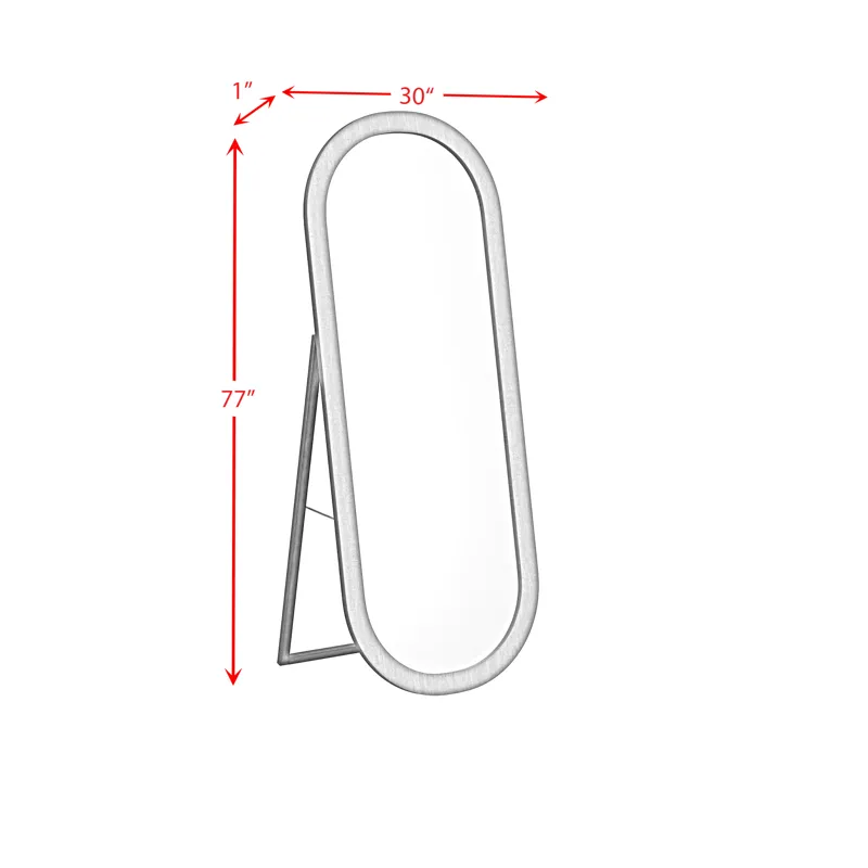 Sylvie Floor Mirror in Dark Brown