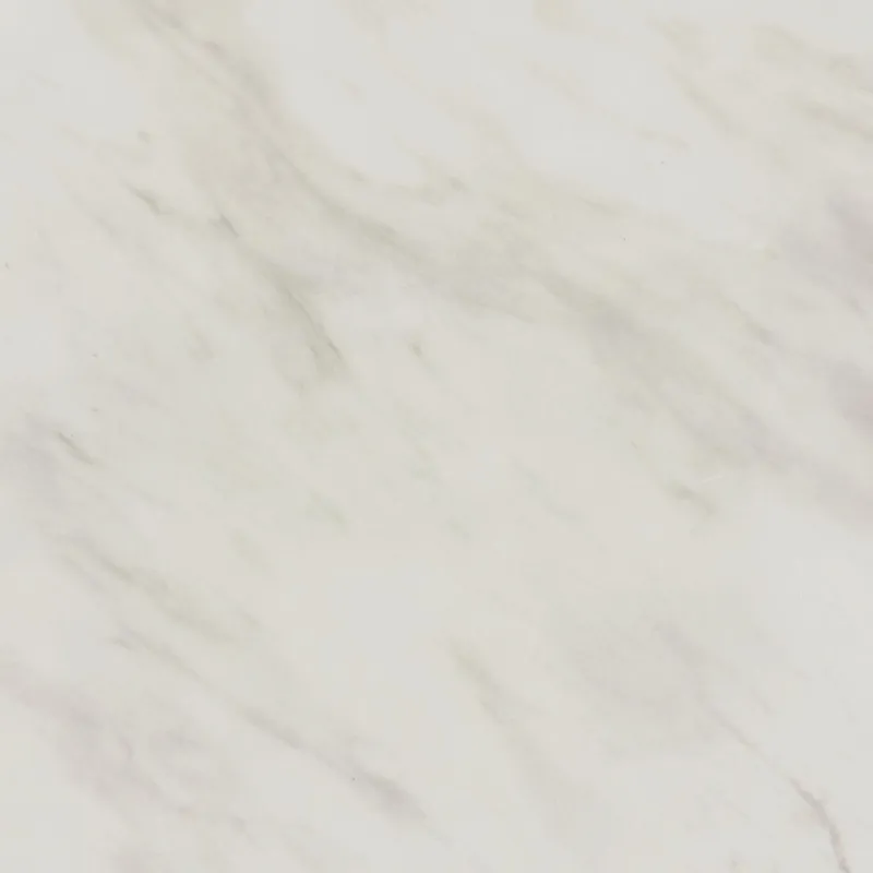 Sylvie Oval Dining Table with White Faux Marble Top in Natural