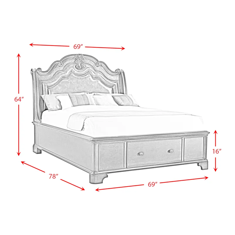 Tabasco Queen Storage Bed