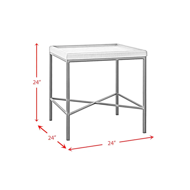 Timesch End Table with MDF Top in Natural