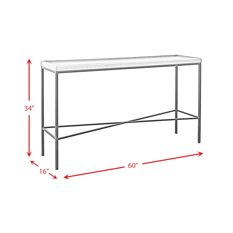 Timesch Sofa Table with MDF Top in Natural