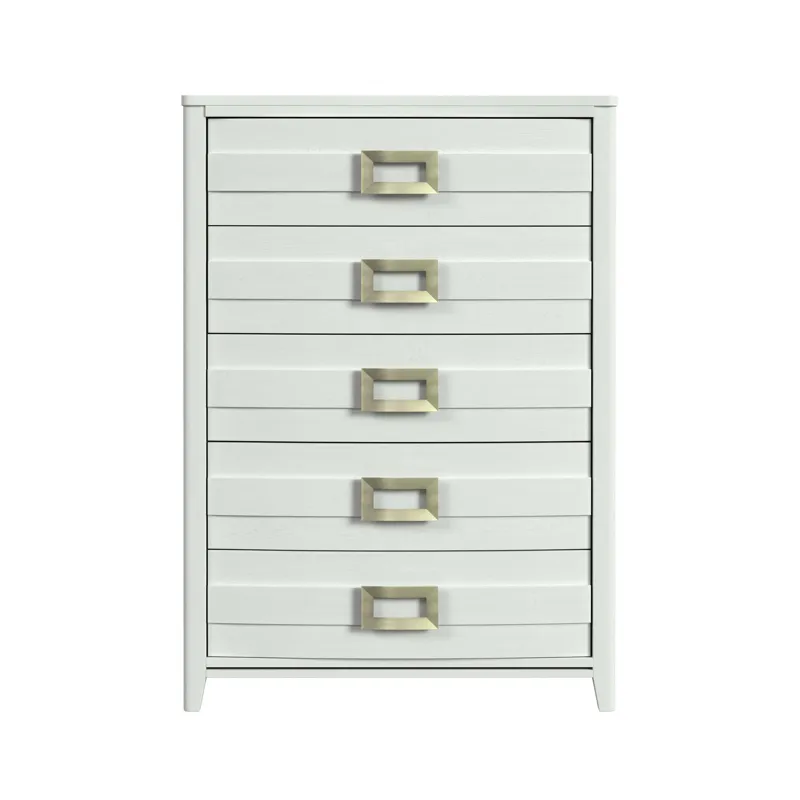 Tobias 5-Drawer Chest in White