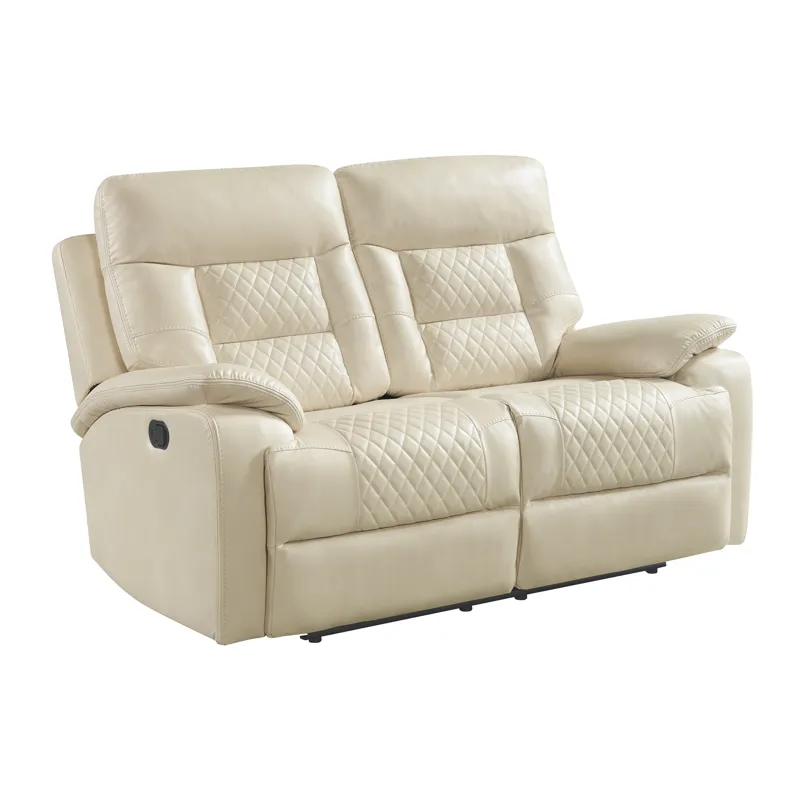 Trinidad Motion Loveseat in Pebble Cream