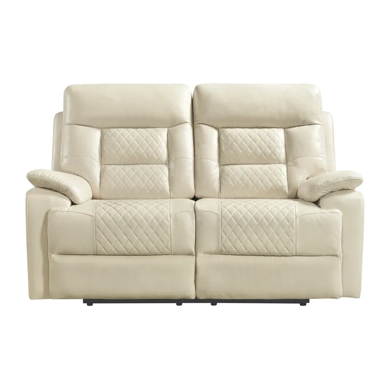 Trinidad Motion Loveseat in Pebble Cream
