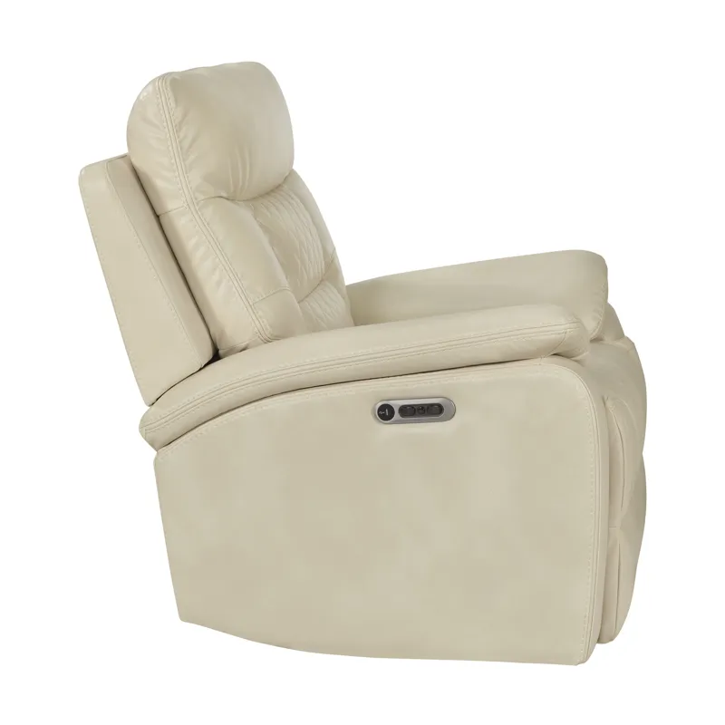 Trinidad Power Recliner with Power Motion Head Recliner in Pebble Cream