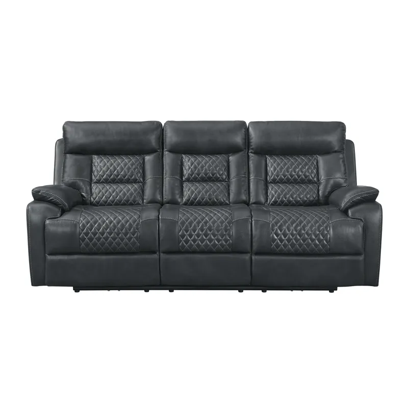 Trinidad Power Motion Sofa with Power Motion Head Recliner in Pebble Grey