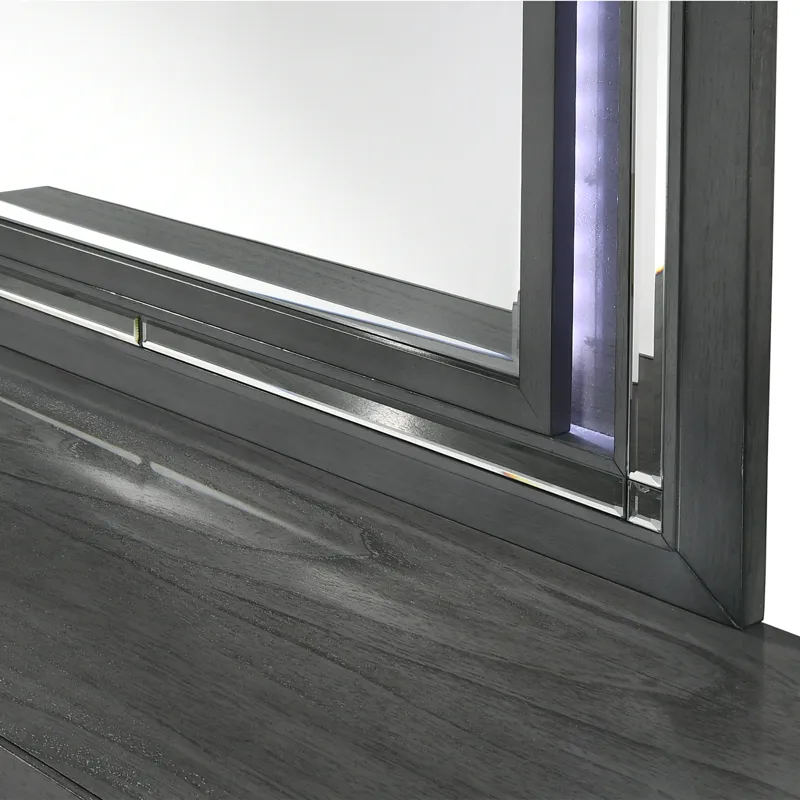 Titanium 7-Drawer Dresser w/ Mirror Set