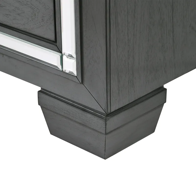 Titanium 7-Drawer Dresser w/ Mirror Set