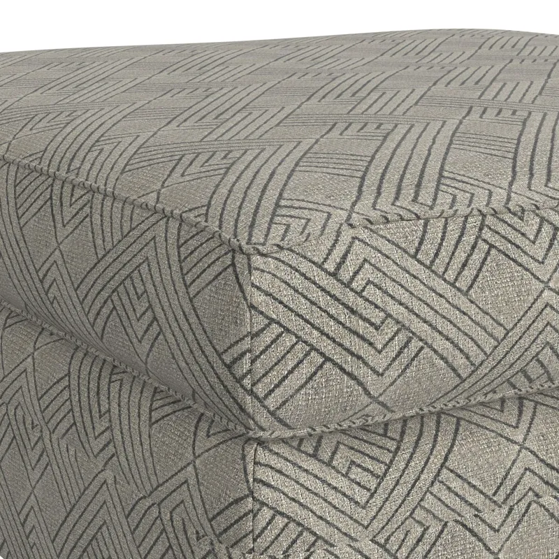 Tully Ottoman in Modular Dove