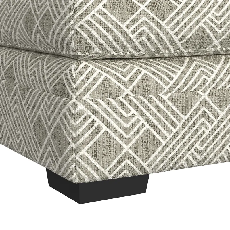 Tully Ottoman in Modular Porcelain