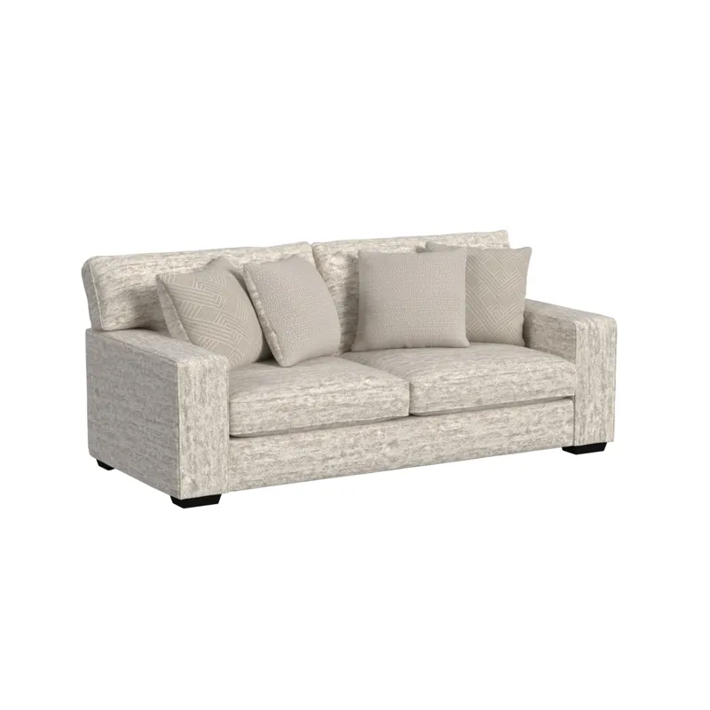 Tully Sofa in Galactic Parchment with 4 Pillows