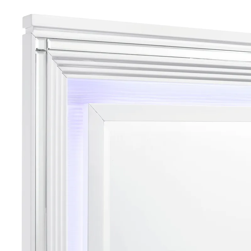 Twenty Nine Youth Dresser & Mirror Set White