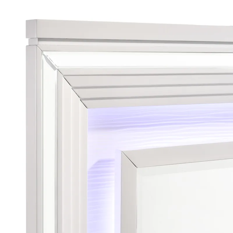 Twenty Nine Dresser & Mirror Set White