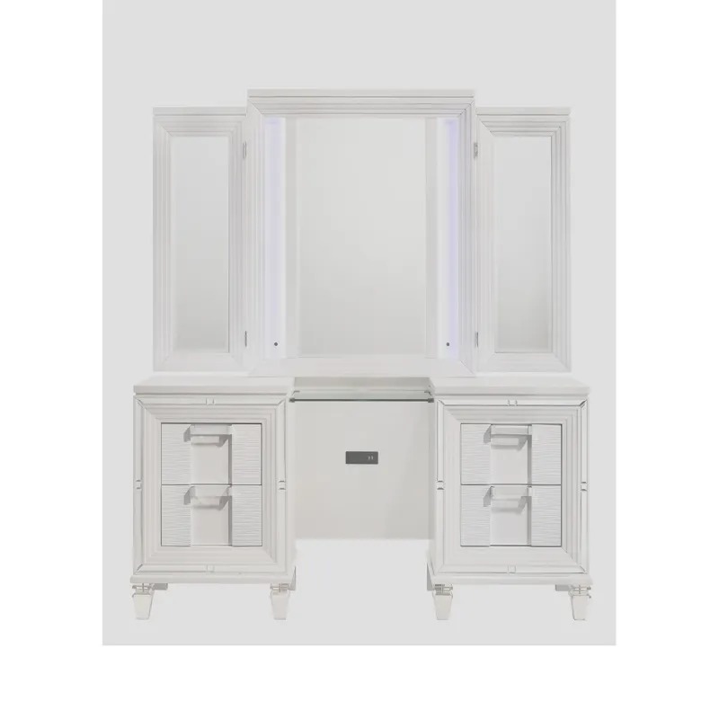 Twenty Nine Dressing Set w/LED & USB Plug White