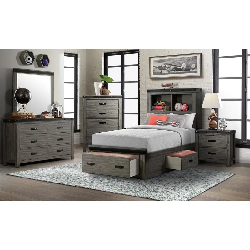 Wade Youth Twin Platform Storage Bed