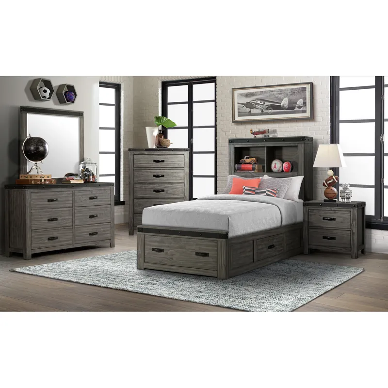 Wade Youth Twin Platform Storage Bed