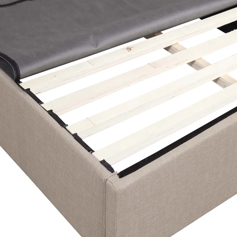Abby Platform Queen Base Bed Heirloom Natural (3A Packing)