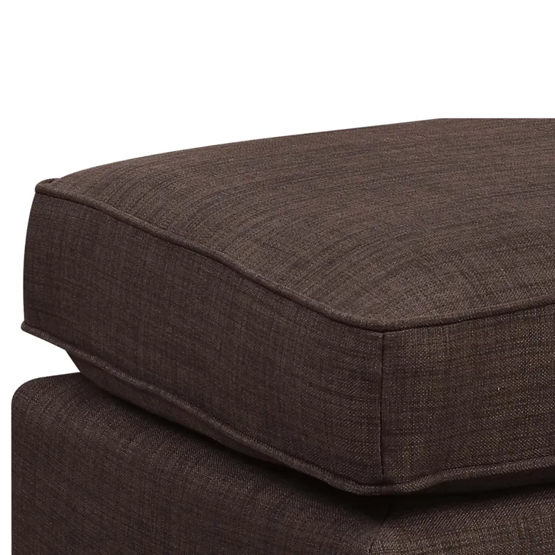 Erica 497 Ottoman W/Chrome Nail Heirloom Chocolate (ISTA 3)