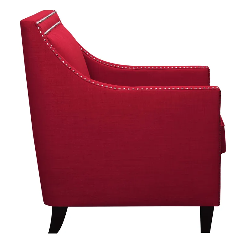 Erica 497 Chair W/Chrome Nails Heirloom Berry (ISTA 3)