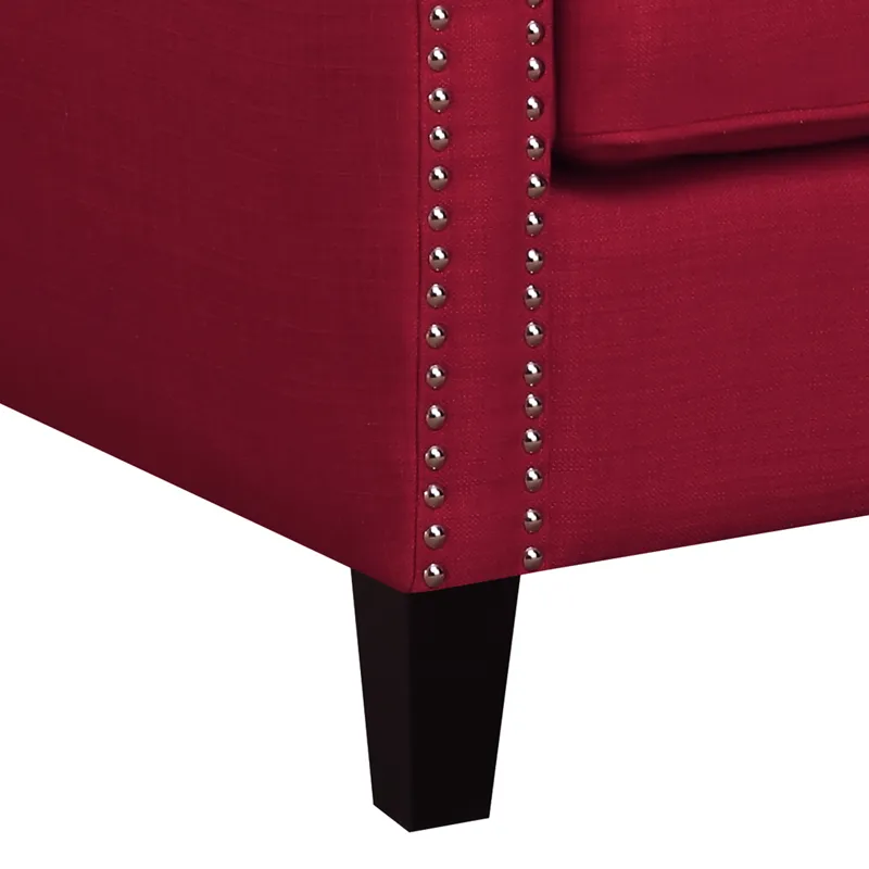 Erica 497 Chair W/Chrome Nails Heirloom Berry (ISTA 3)