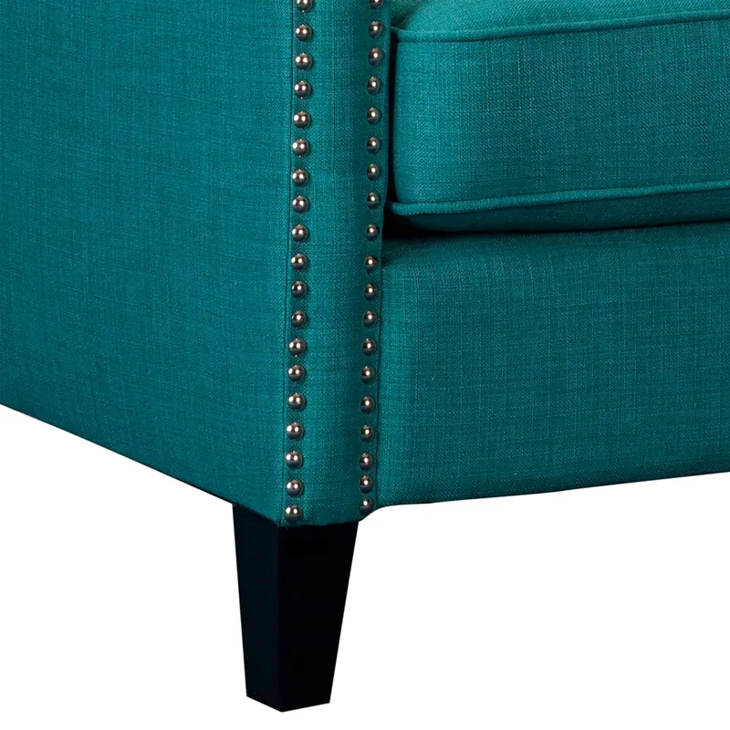 Erica 497 Chair W/Chrome Nails Heirloom Aqua/Teal (ISTA 3)