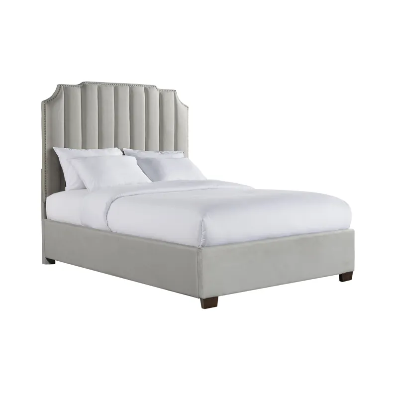 Harper King Bed Boulder Gray