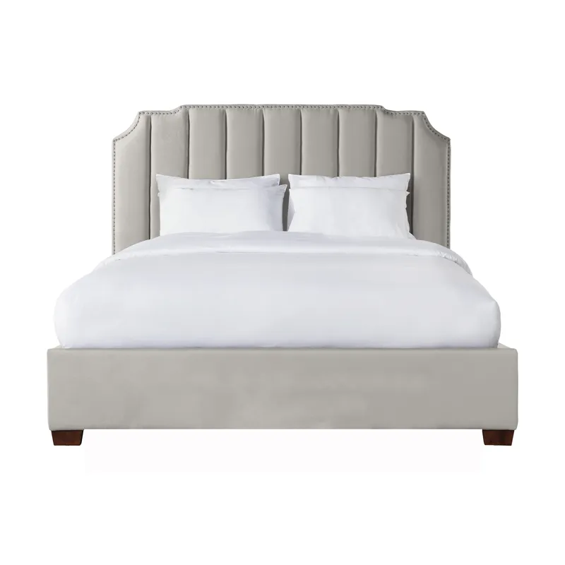 Harper King Bed Boulder Gray