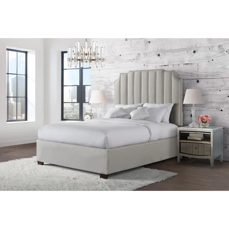 Harper King Bed Boulder Gray
